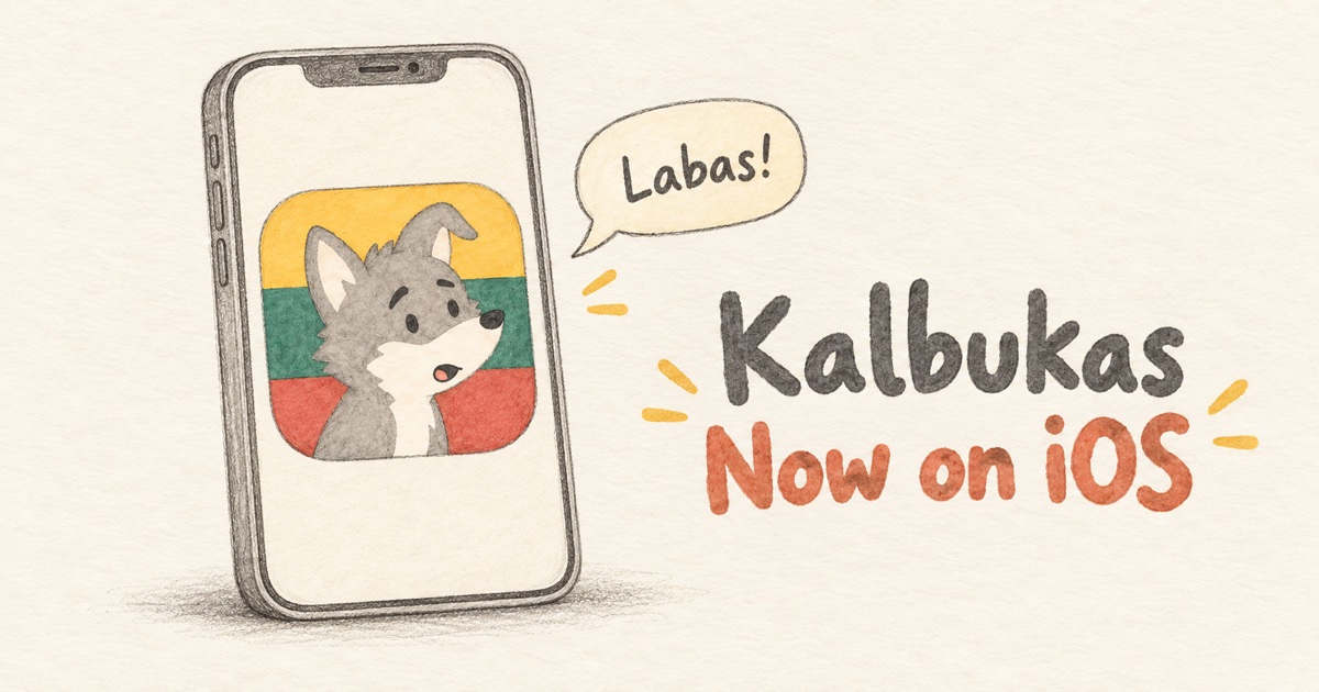 Kalbukas is now on iOS